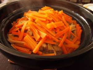土鍋で炊き込みご飯