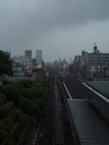 駒込駅からの光景