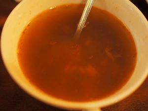 大麦と牛肉の野菜スープ