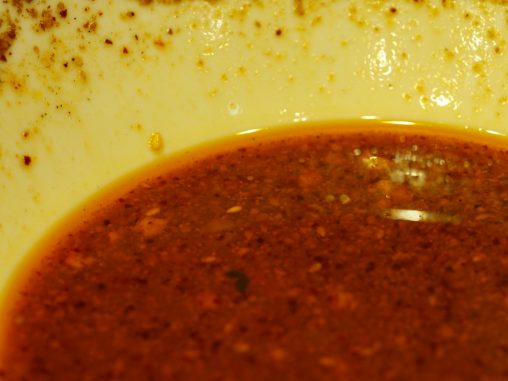 刀削麺　スープ