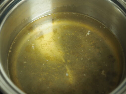 鶏豚スープの完成