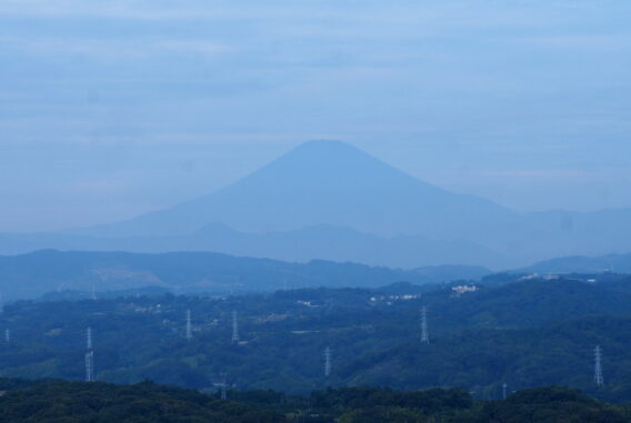 富士山　湘南平から