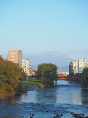 開運橋からの岩手山