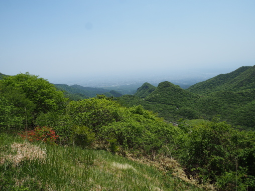榛名山から関東方面