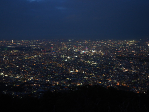展望台から札幌市街！！