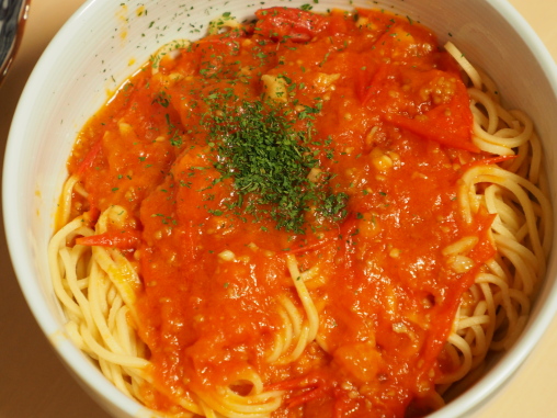 トマトソーススパゲッティー
