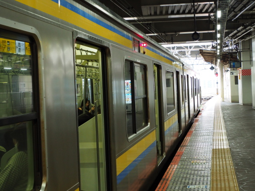 列車に乗車