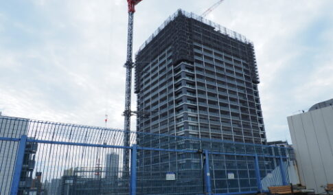 船橋　プレミストタワー建設中